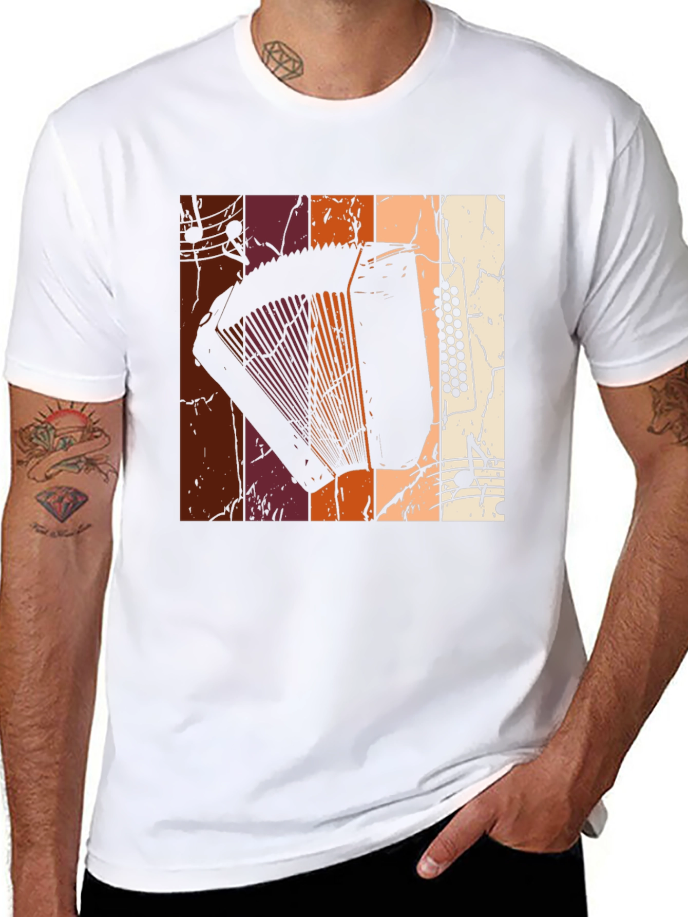 Retro Accordion Music T-Shirt