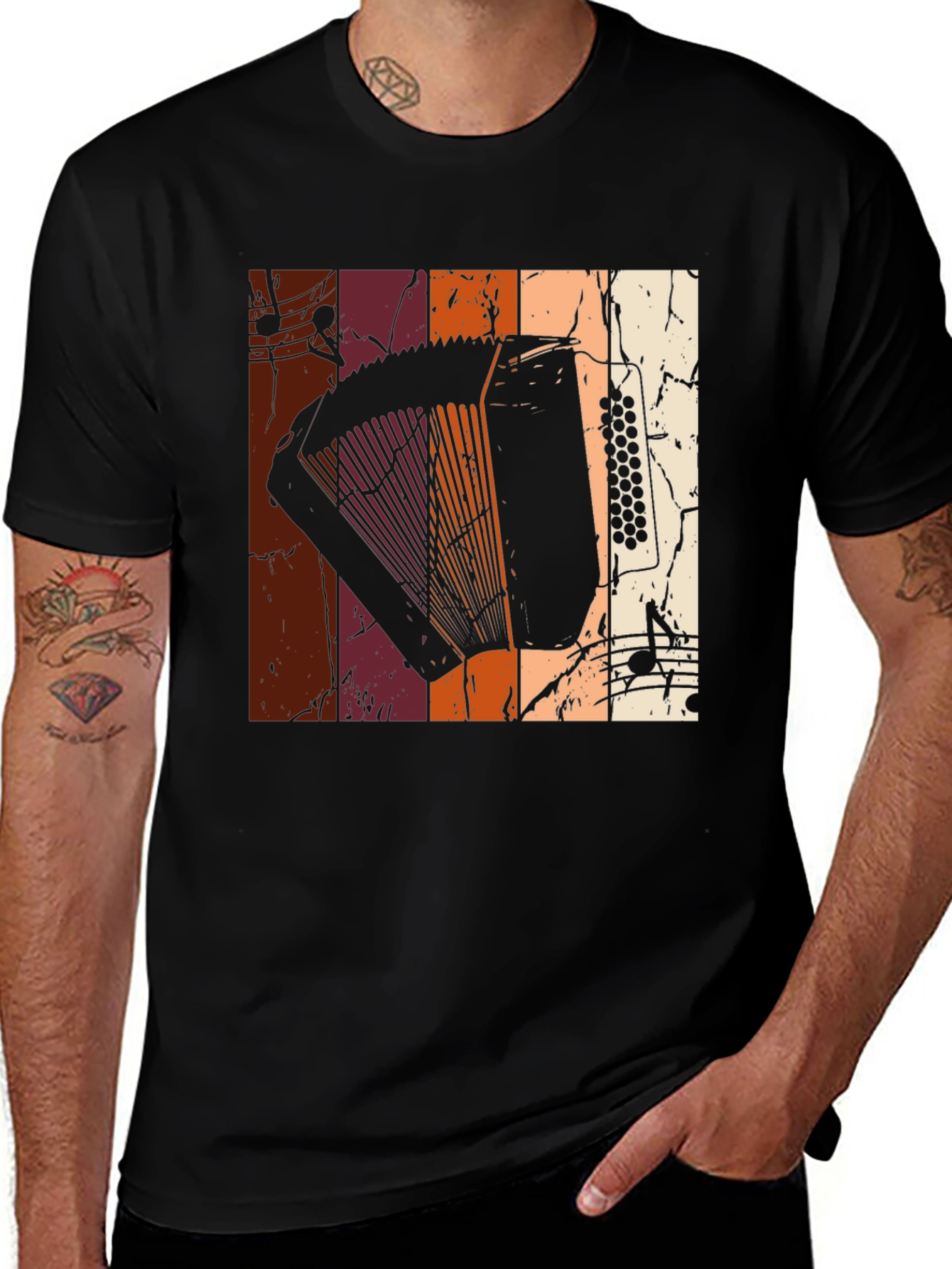 Retro Accordion Music T-Shirt