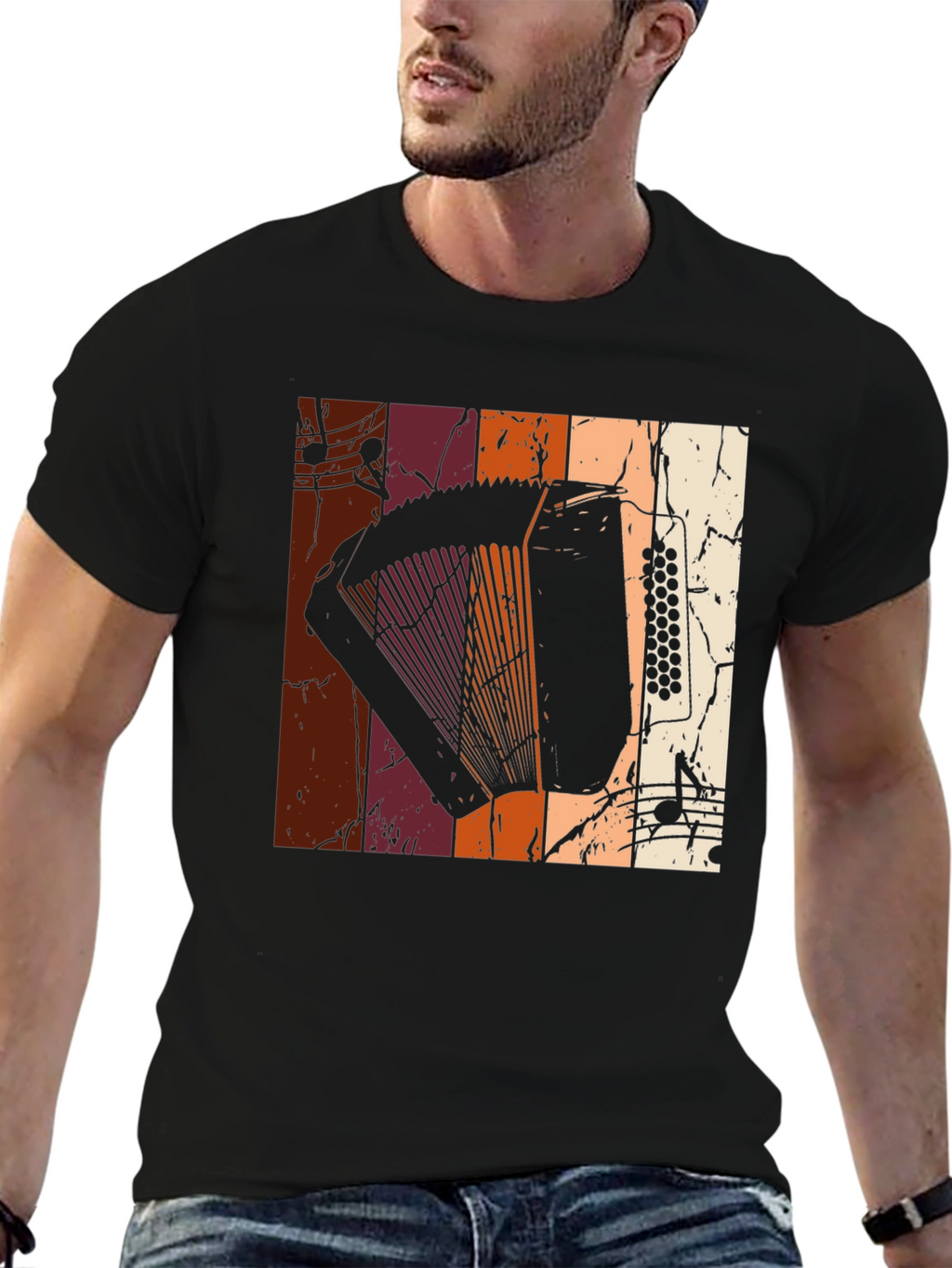 Retro Accordion Music T-Shirt