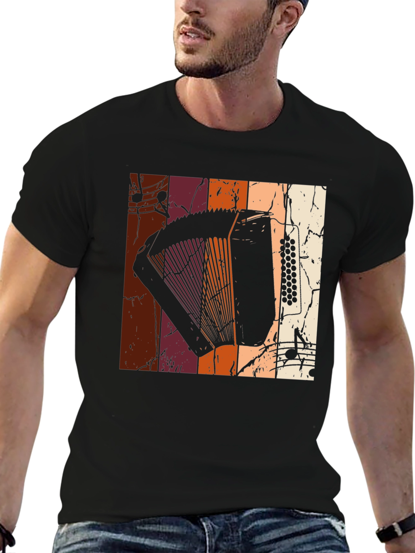 Retro Accordion Music T-Shirt