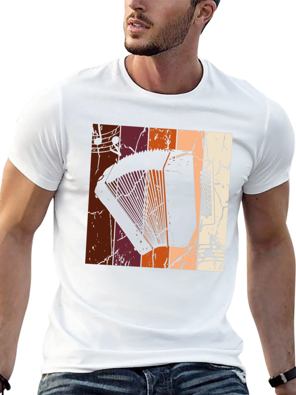 Retro Accordion Music T-Shirt