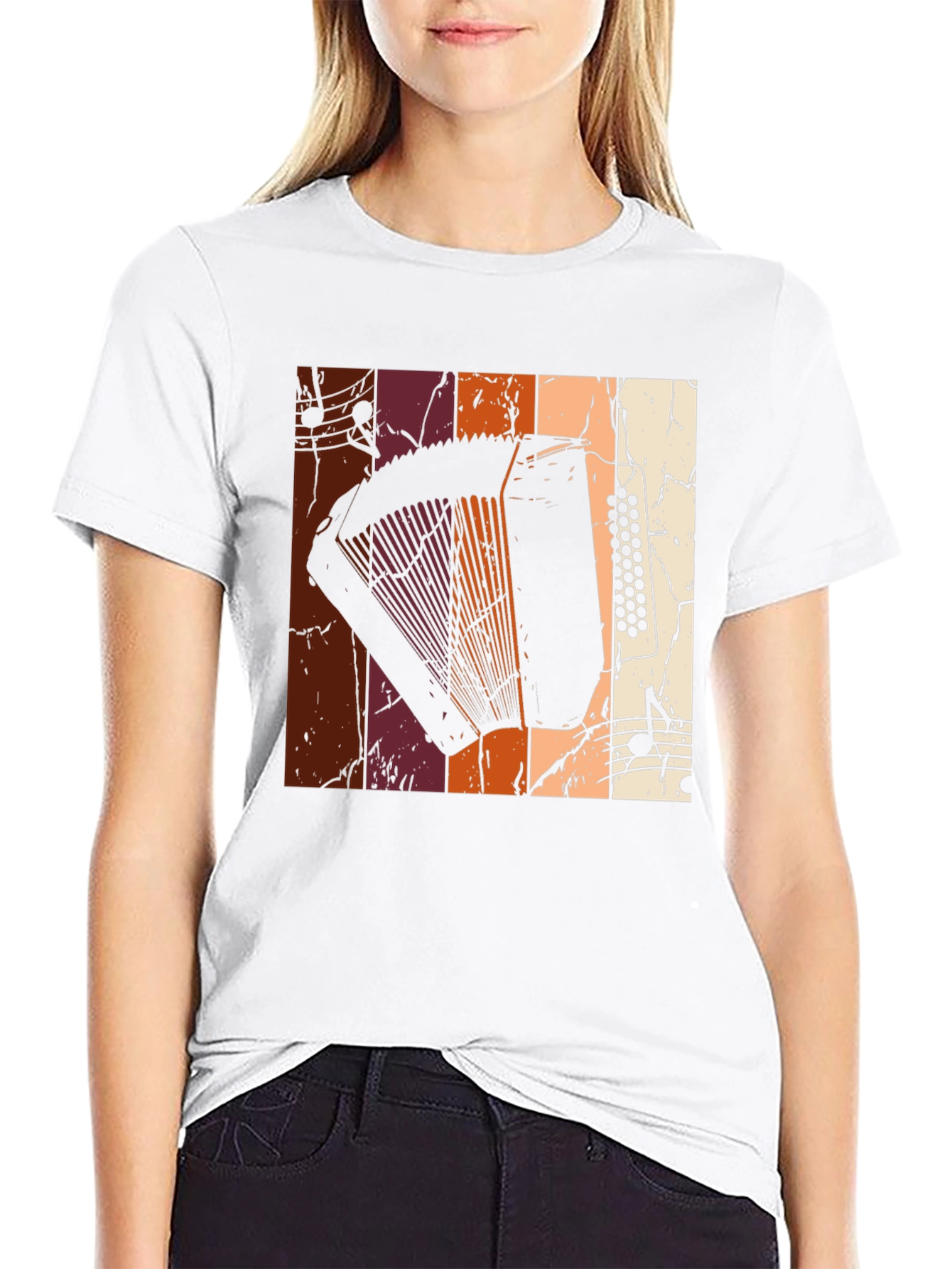Retro Accordion Music T-Shirt