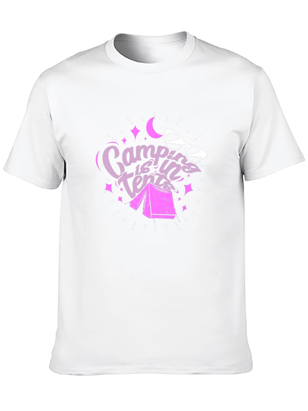 Camping in Tents Graphic Tee - Outdoor Adventure
