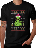 Alien Christmas Ugly Sweater Tee