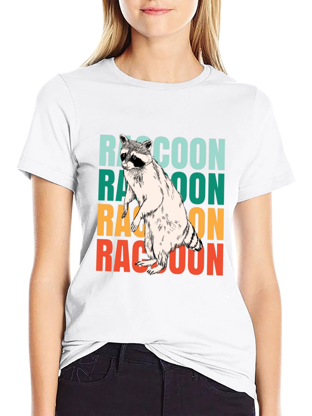 Retro Raccoon Graphic Tee - Cool Animal Lover Shirt
