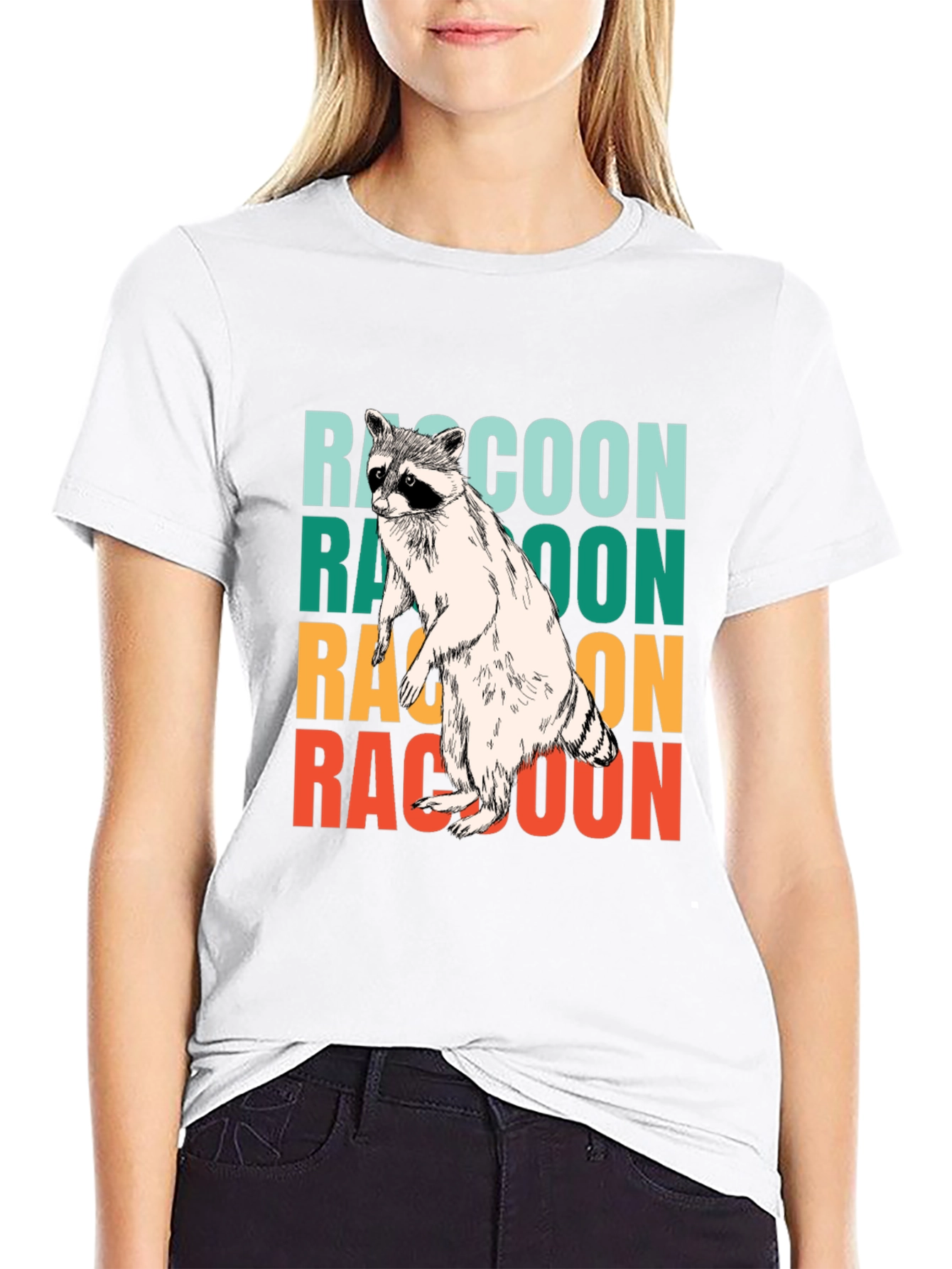 Retro Raccoon Graphic Tee - Cool Animal Lover Shirt