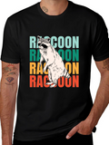 Retro Raccoon Graphic Tee - Cool Animal Lover Shirt