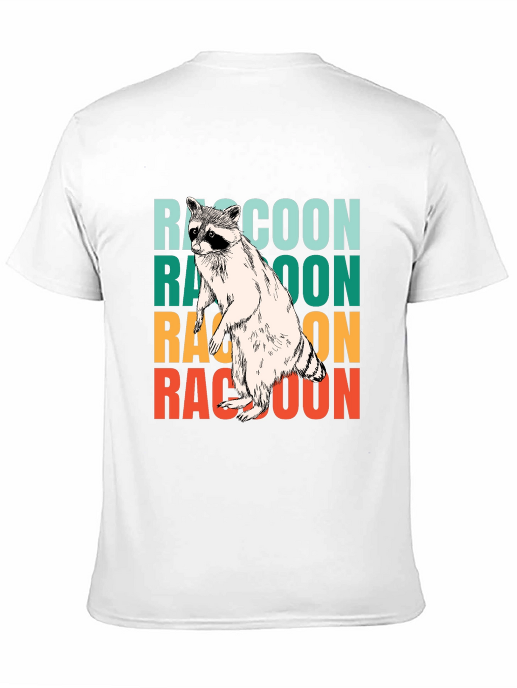 Retro Raccoon Graphic Tee - Cool Animal Lover Shirt