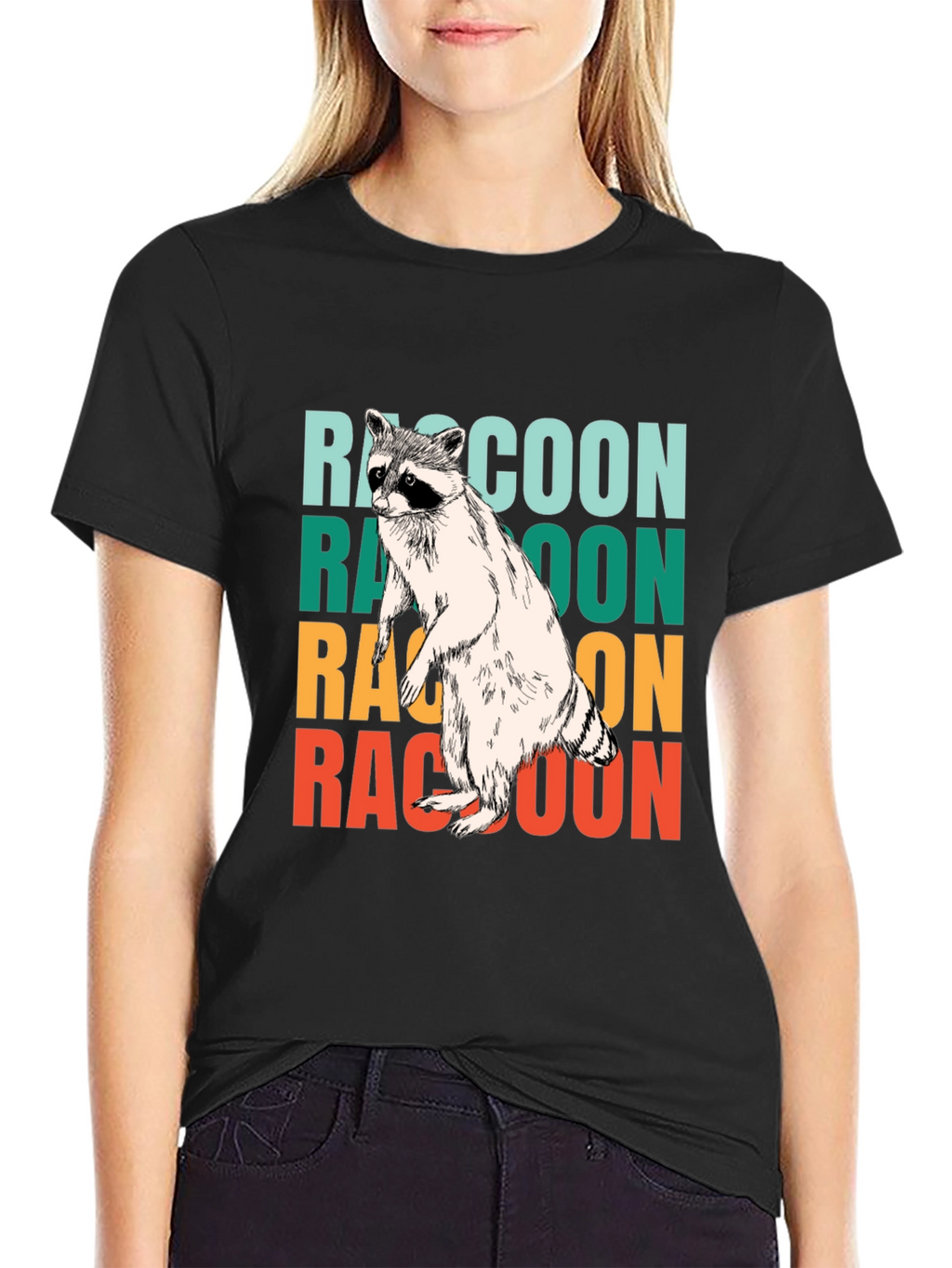 Retro Raccoon Graphic Tee - Cool Animal Lover Shirt