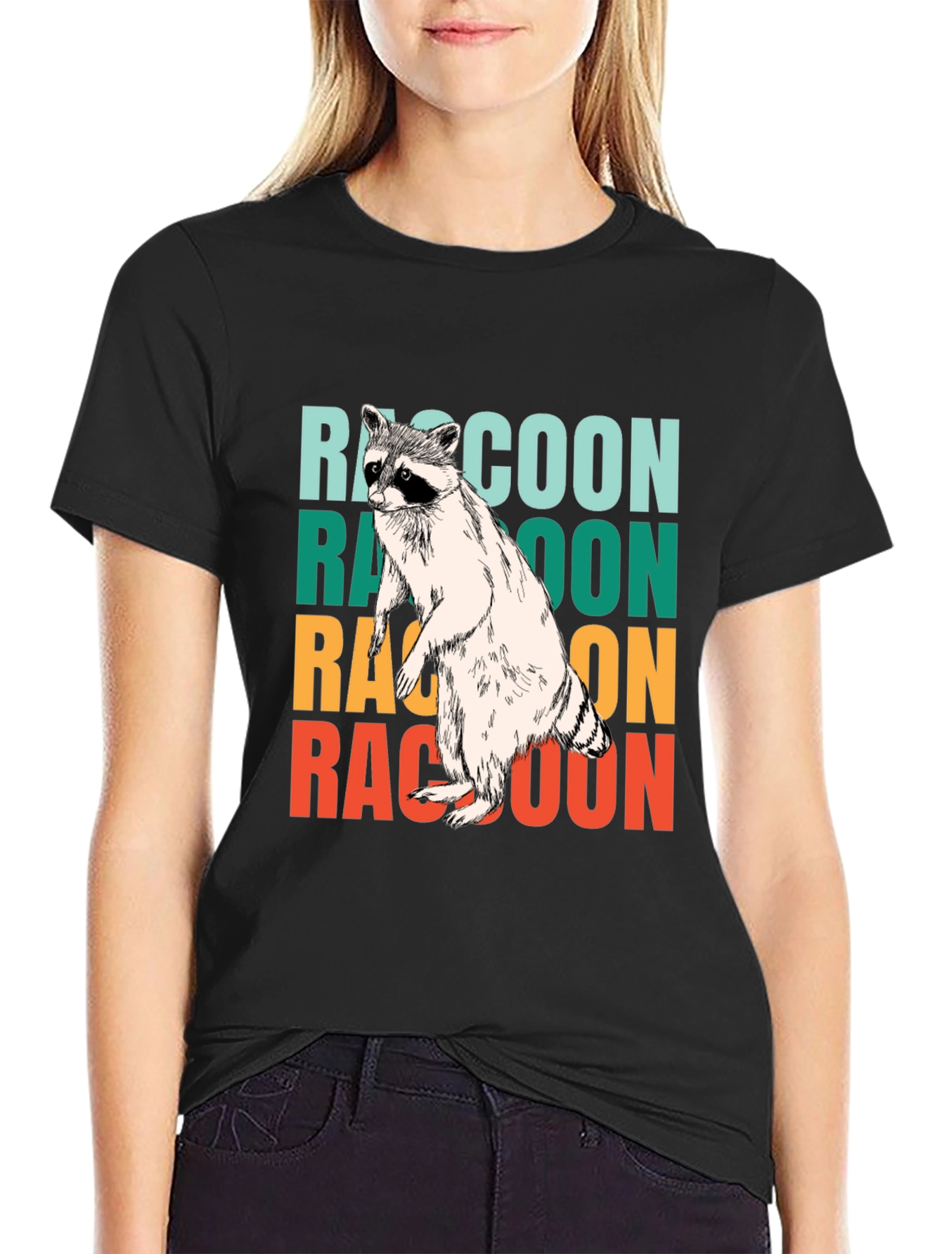 Retro Raccoon Graphic Tee - Cool Animal Lover Shirt