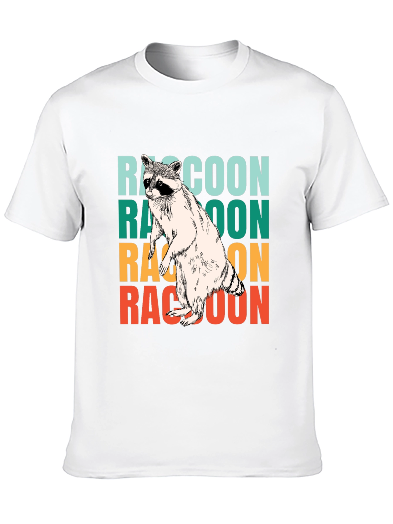 Retro Raccoon Graphic Tee - Cool Animal Lover Shirt