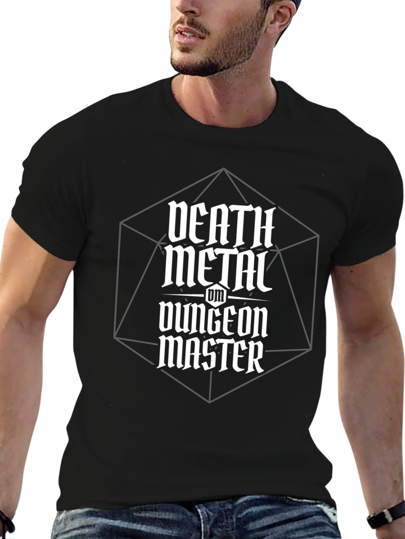 Death Metal Dungeon Master Graphic Tee
