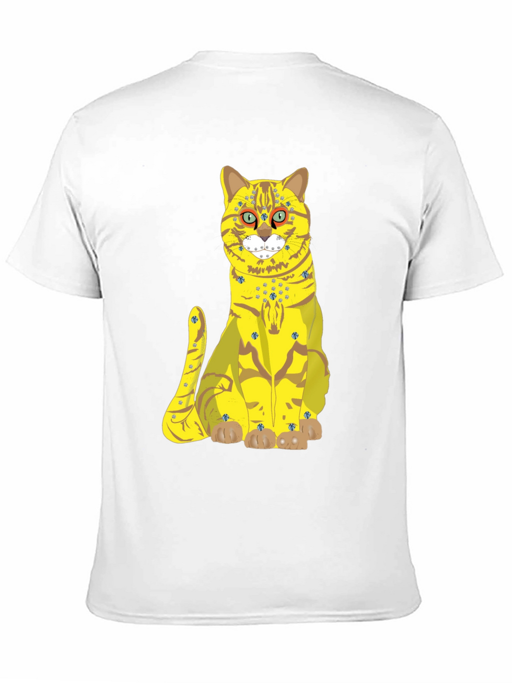 Funky Cat Graphic Tee - Black
