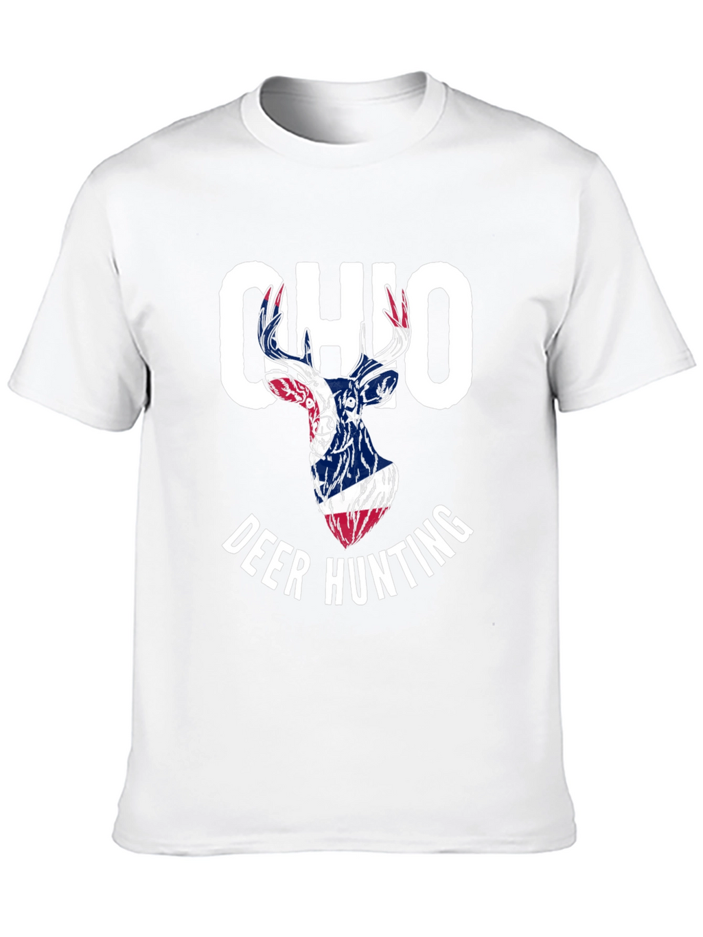 Ohio Deer Hunting T-Shirt - Patriotic Design