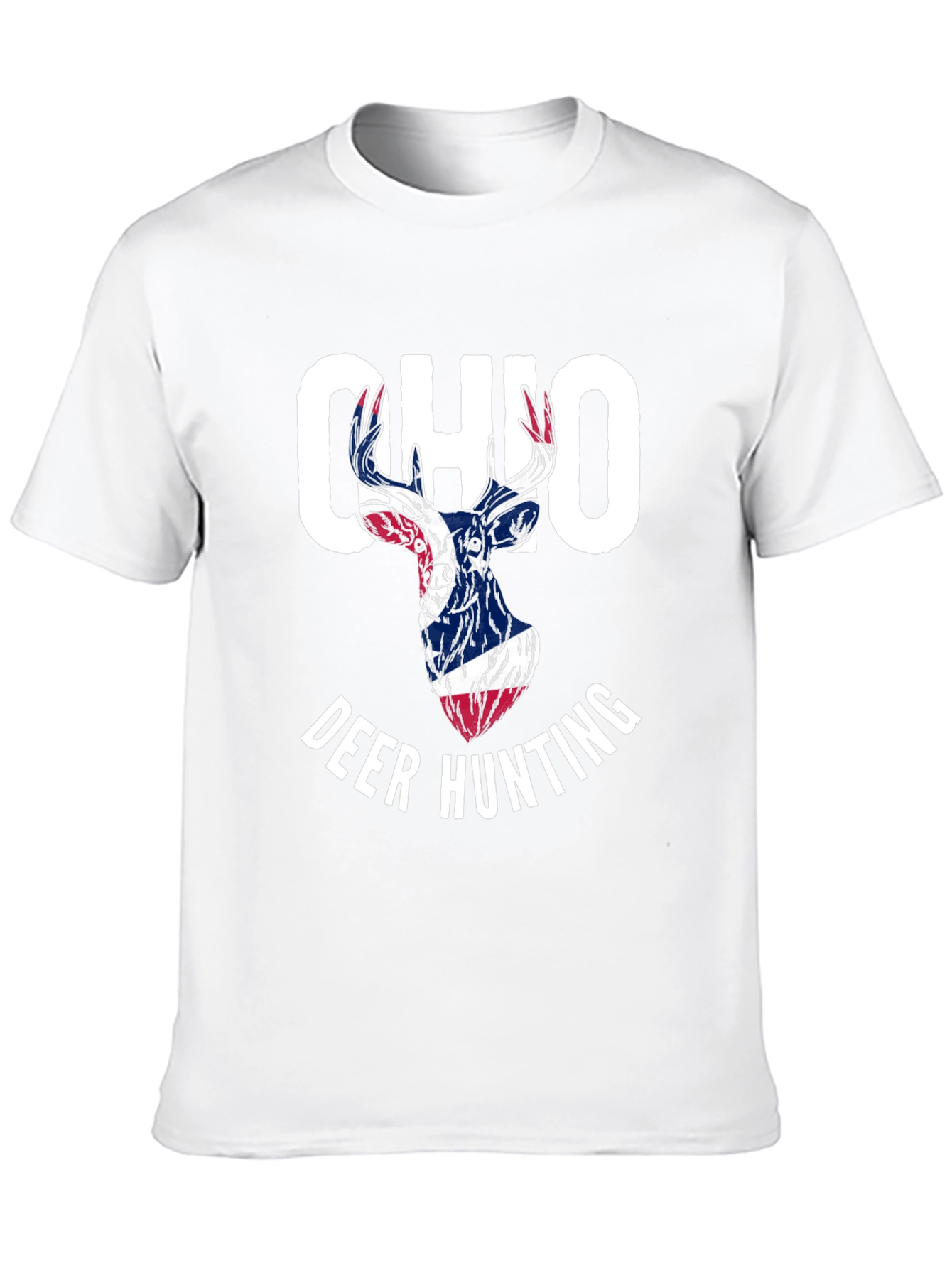Ohio Deer Hunting T-Shirt - Patriotic Design