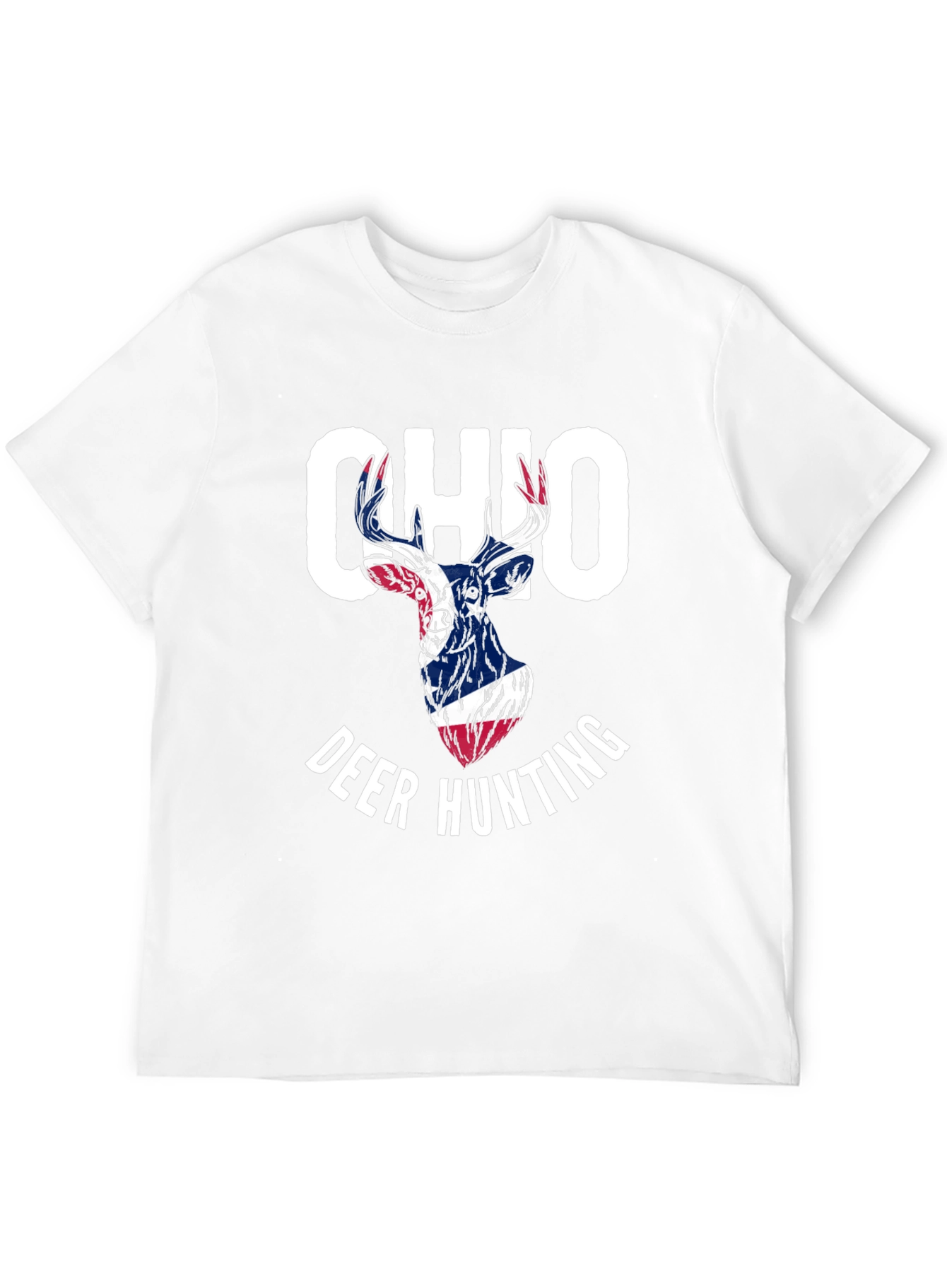 Ohio Deer Hunting T-Shirt - Patriotic Design