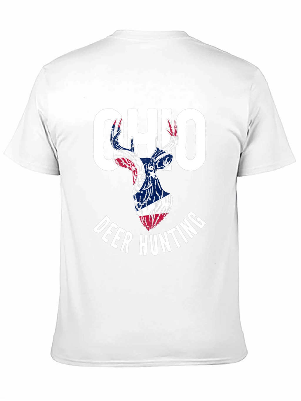 Ohio Deer Hunting T-Shirt - Patriotic Design