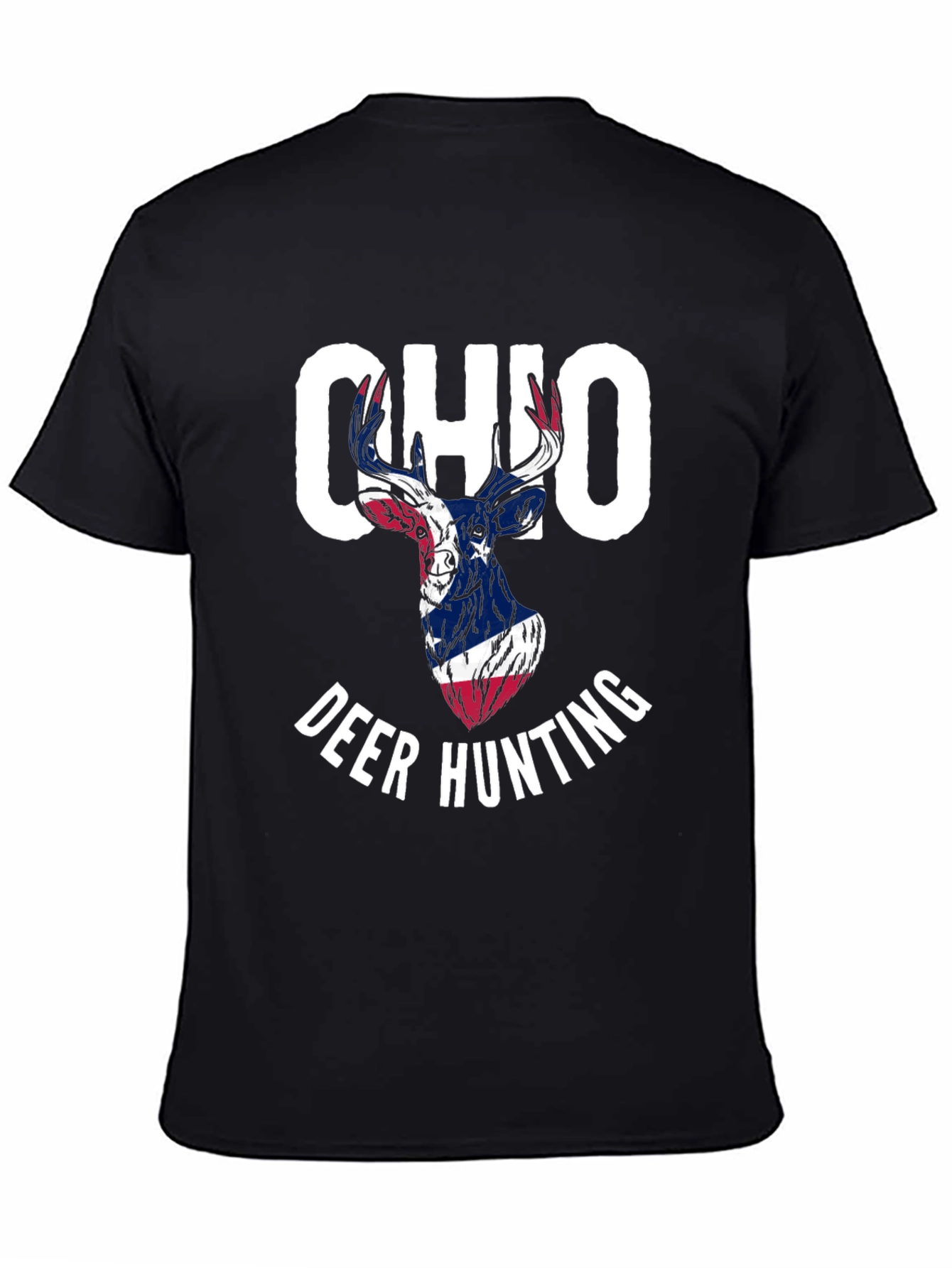Ohio Deer Hunting T-Shirt - Patriotic Design