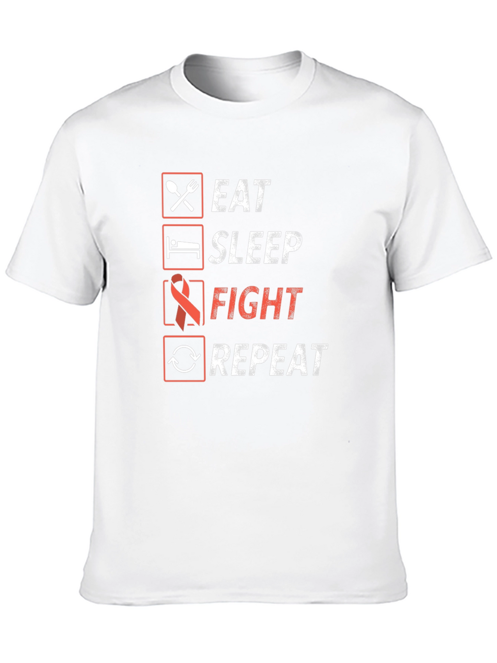 Eat Sleep Fight Repeat Graphic Tee