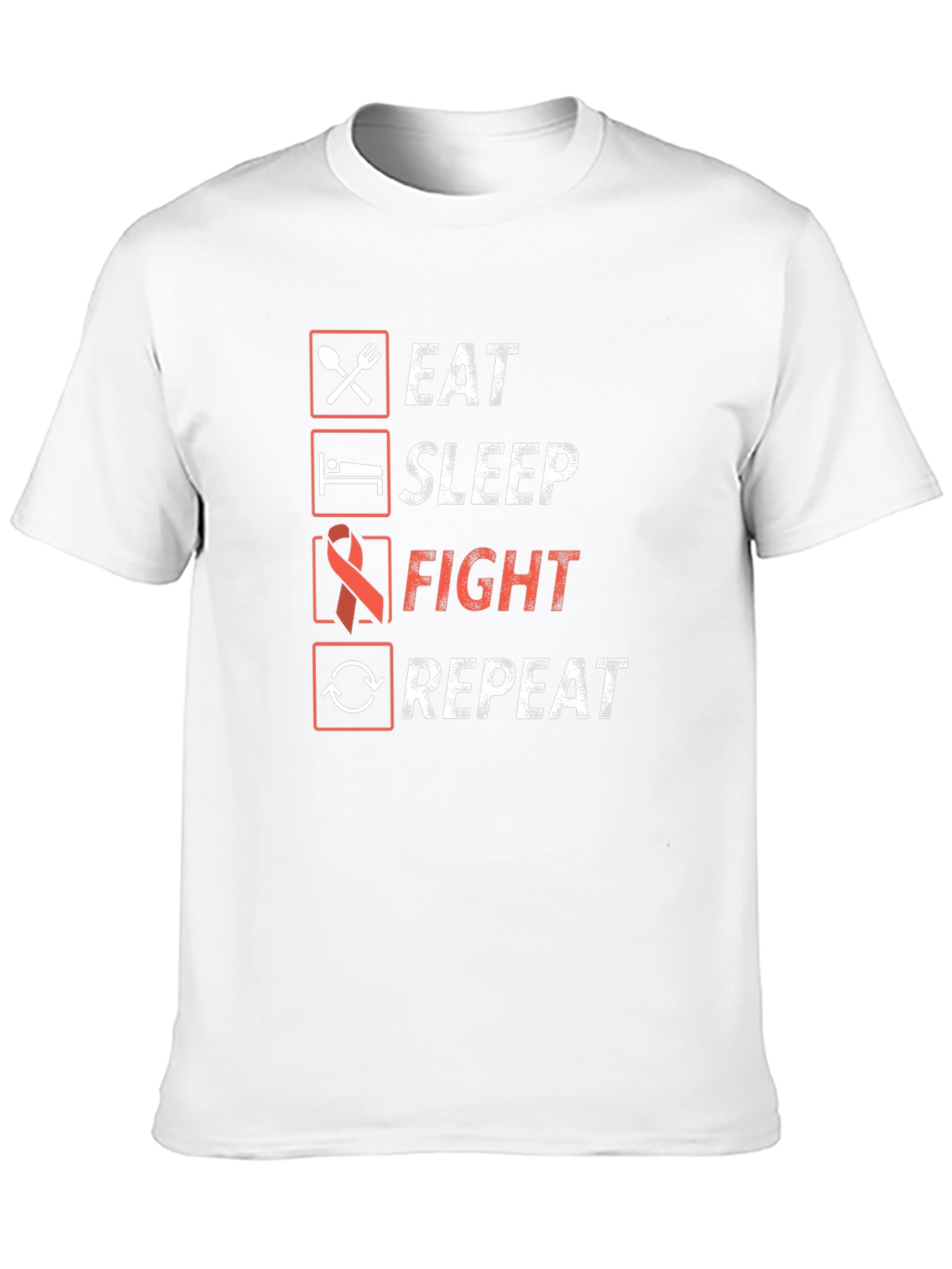 Eat Sleep Fight Repeat Graphic Tee