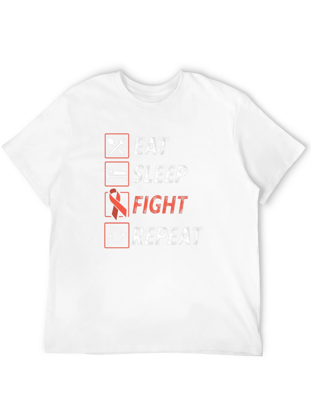Eat Sleep Fight Repeat Graphic Tee