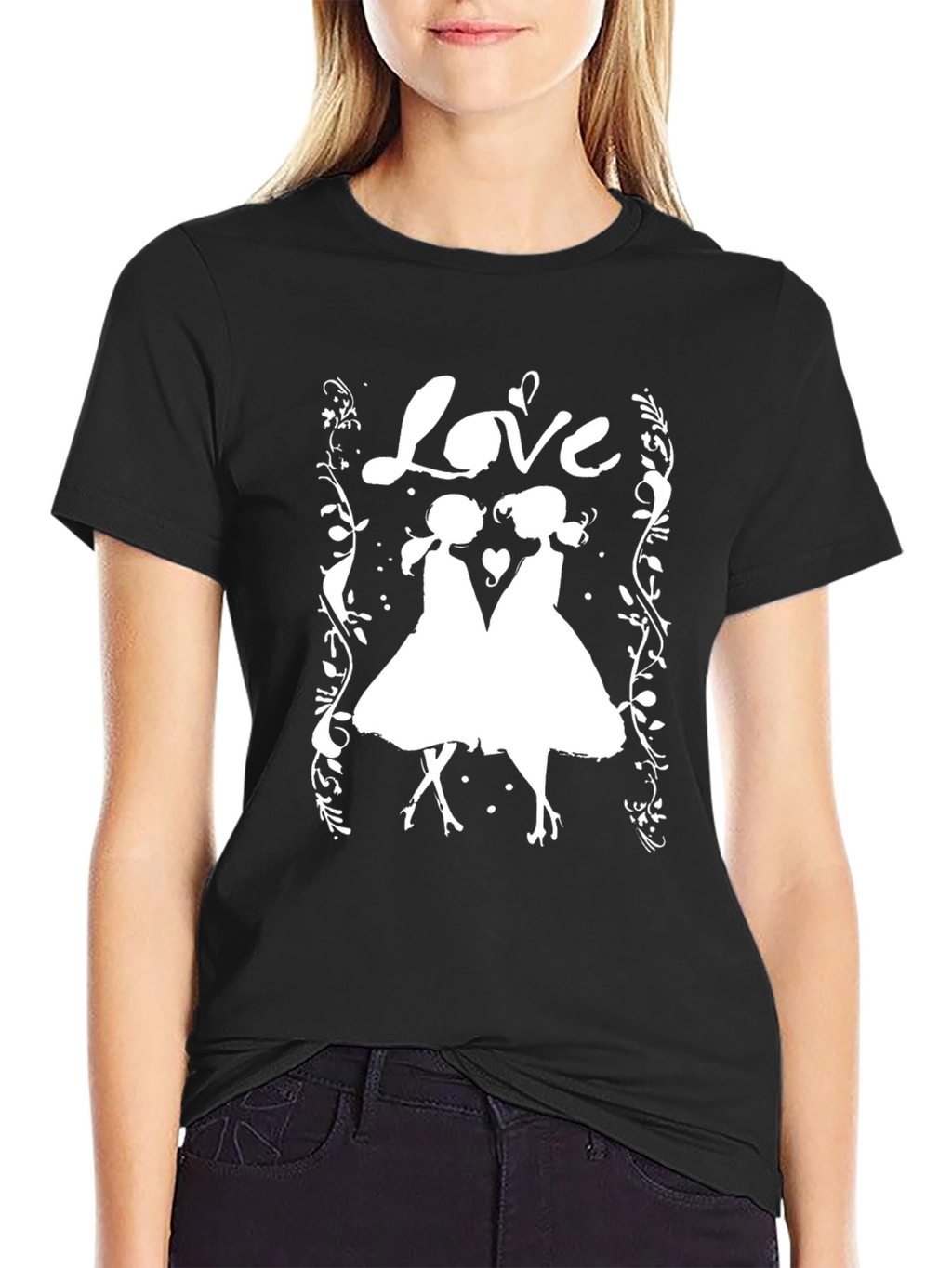 Love Silhouette Graphic T-Shirt