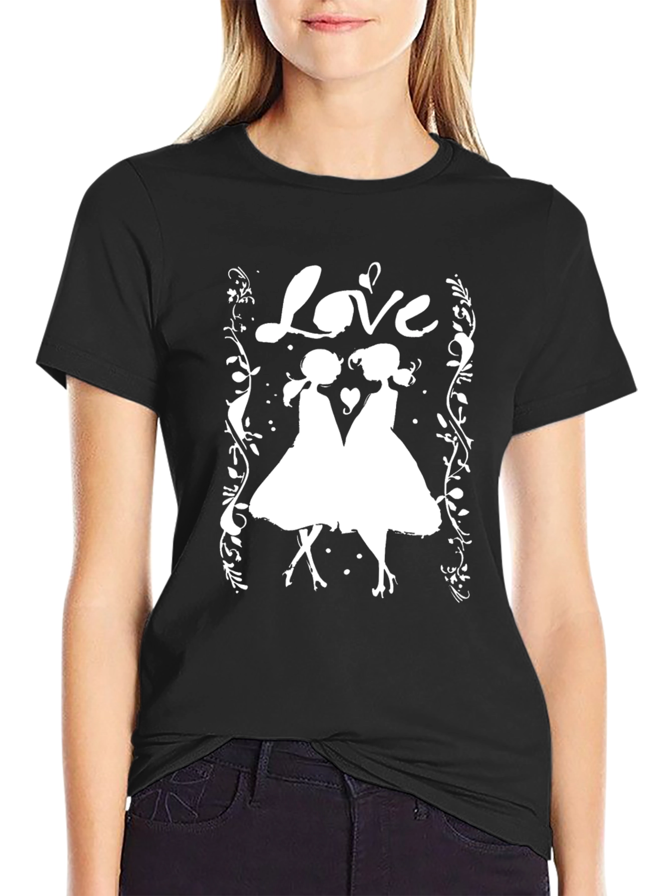 Love Silhouette Graphic T-Shirt