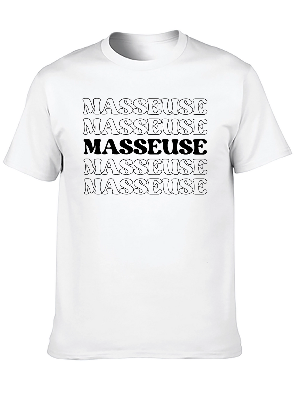 Masseuse Graphic T-Shirt - Black Tee