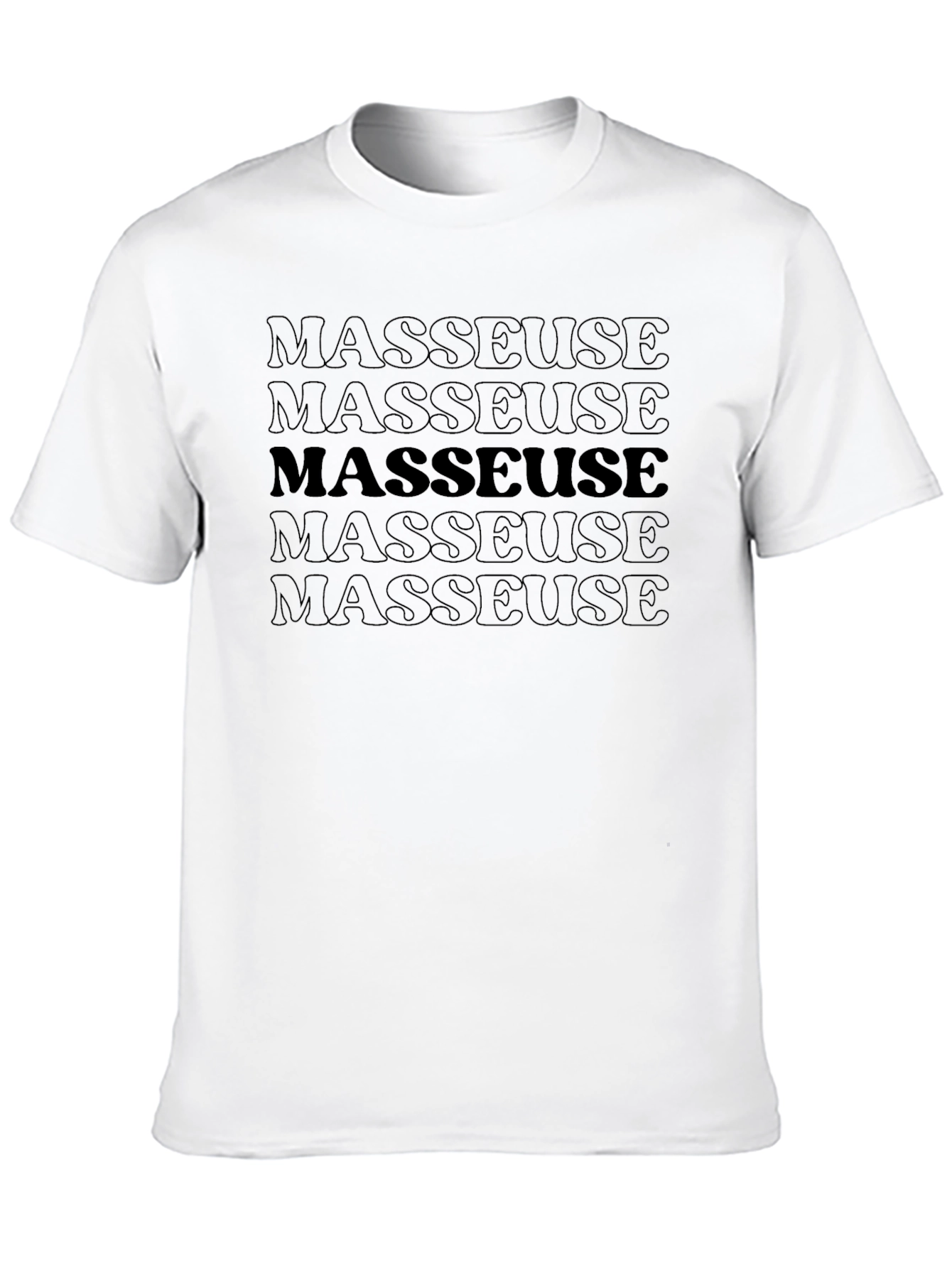 Masseuse Graphic T-Shirt - Black Tee