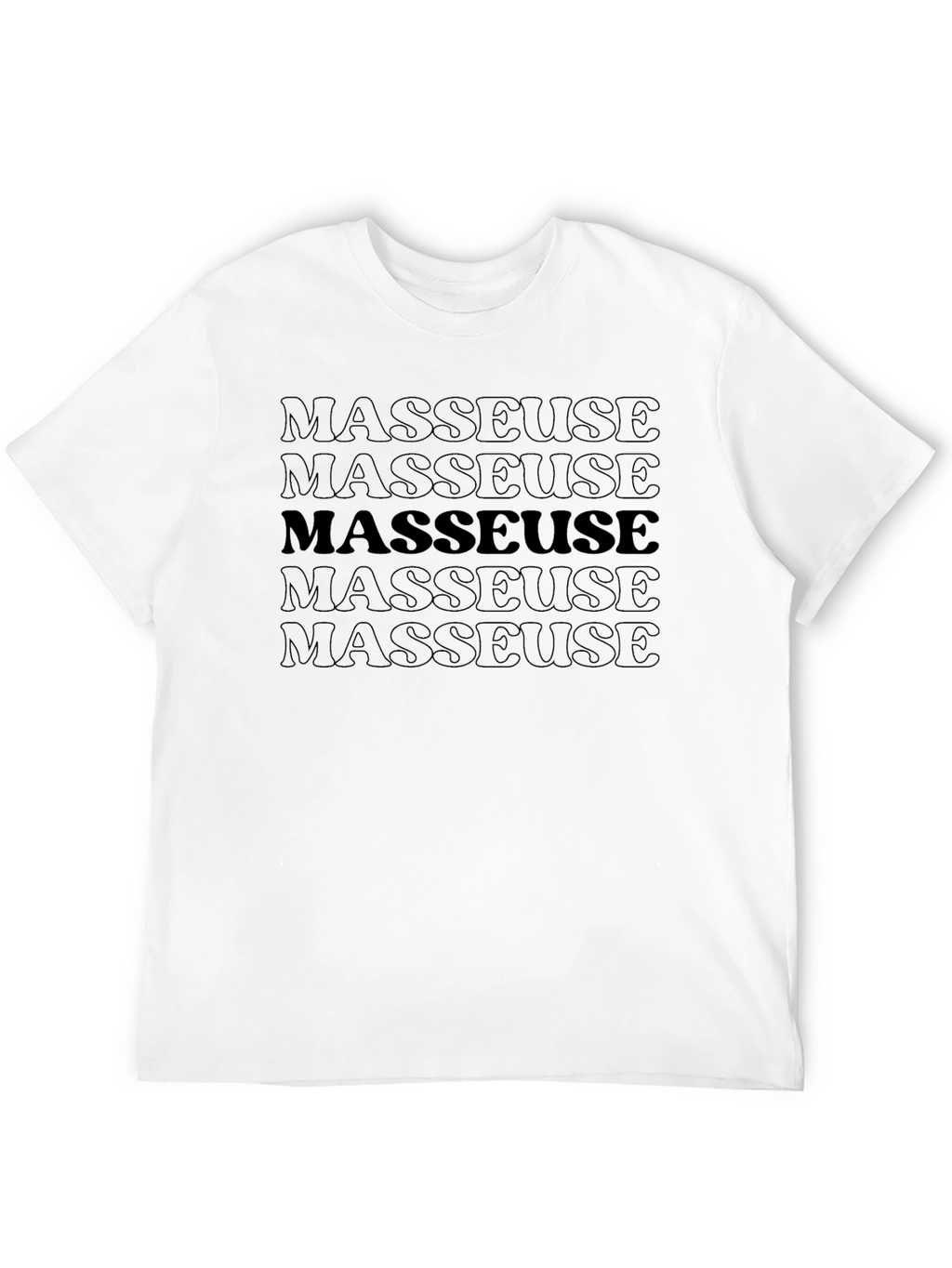 Masseuse Graphic T-Shirt - Black Tee