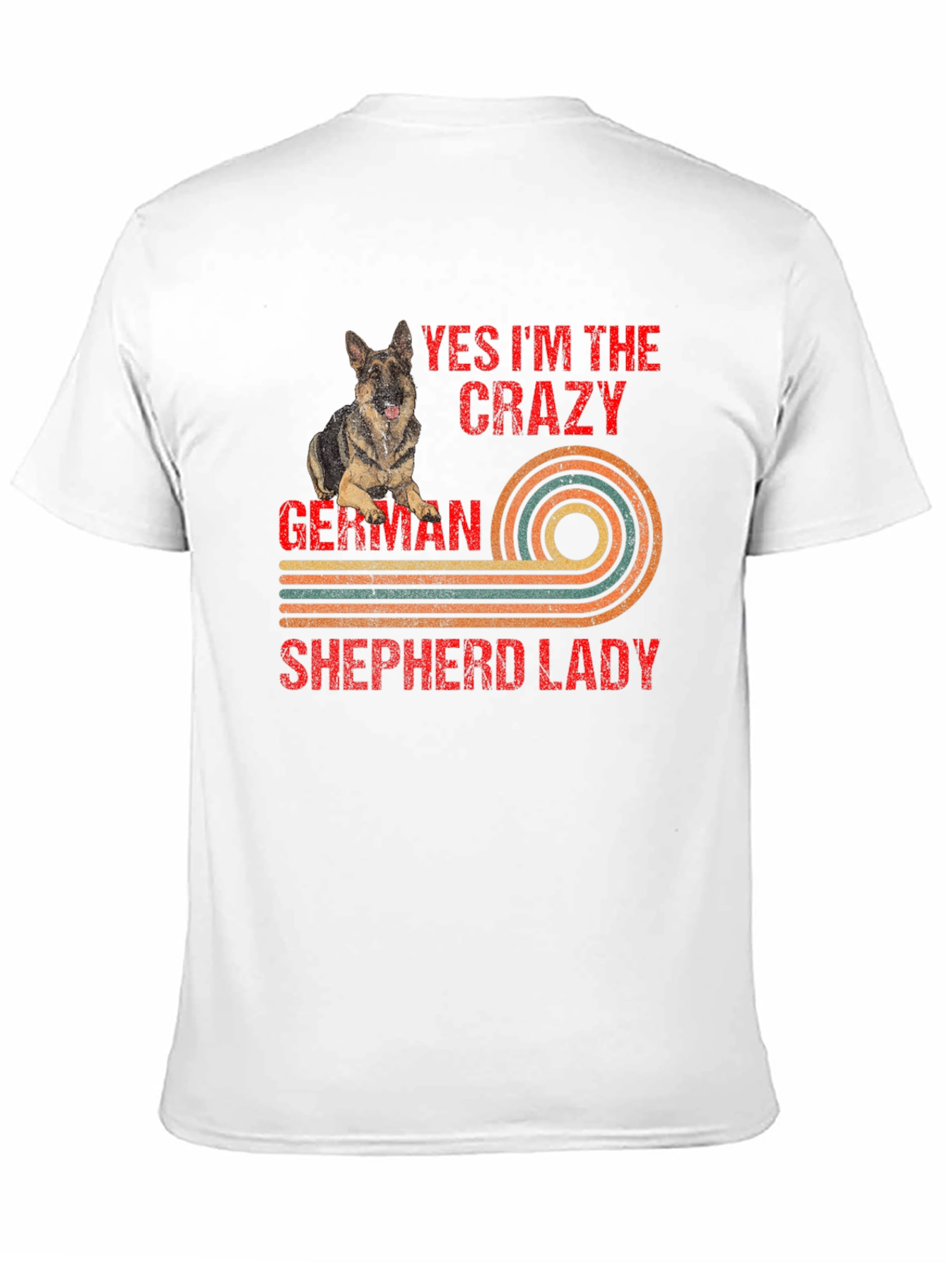 Crazy German Shepherd Lady Graphic Tee