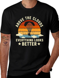 Above The Clouds T-Shirt: Paragliding Design