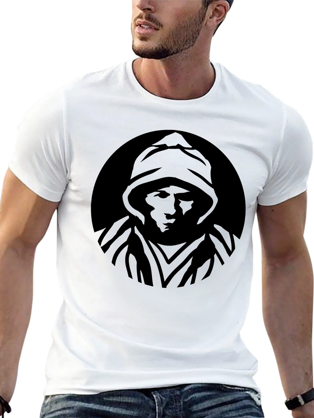 Stealth Mode T-Shirt - Black Hooded Graphic Tee