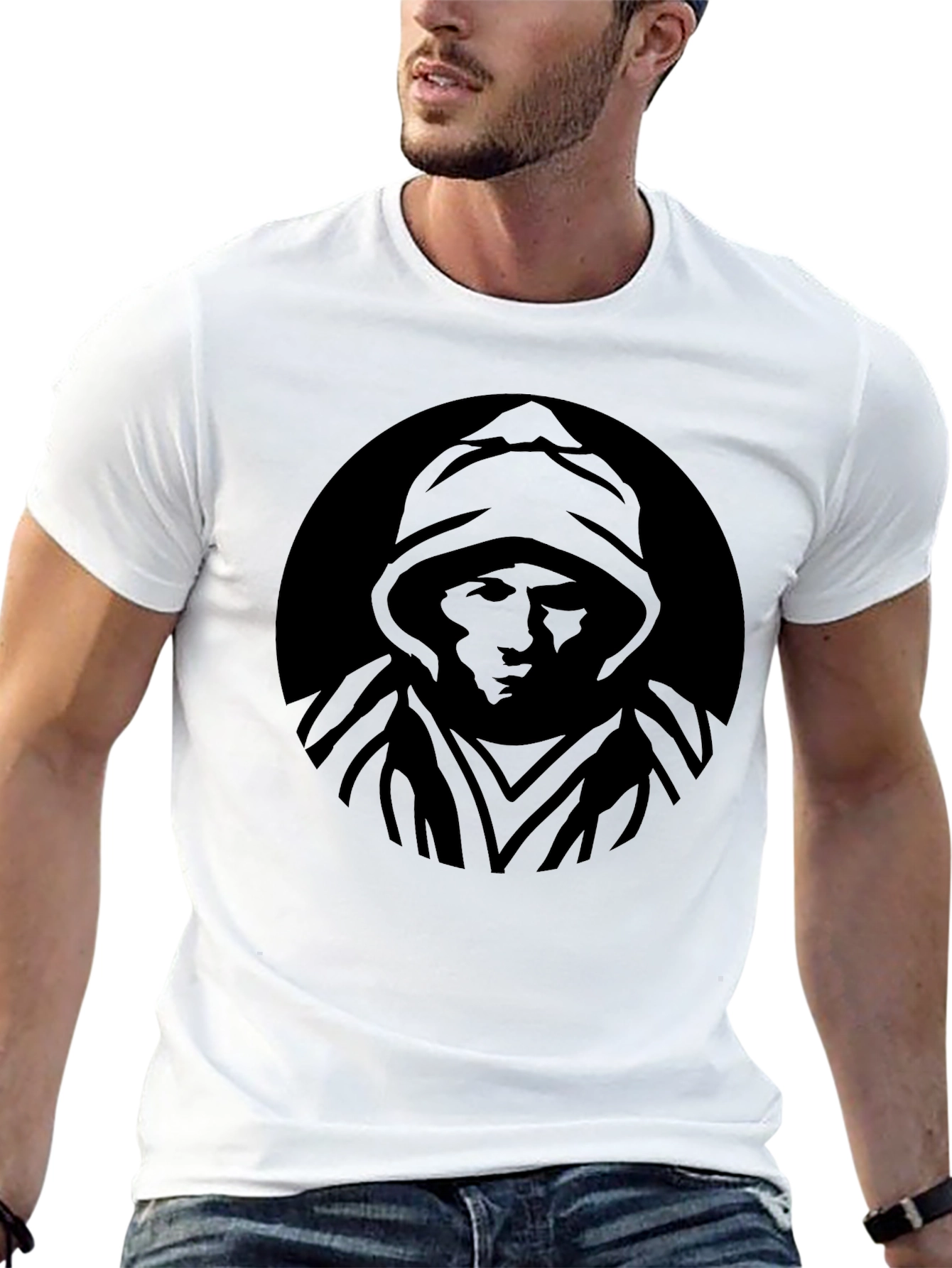 Stealth Mode T-Shirt - Black Hooded Graphic Tee