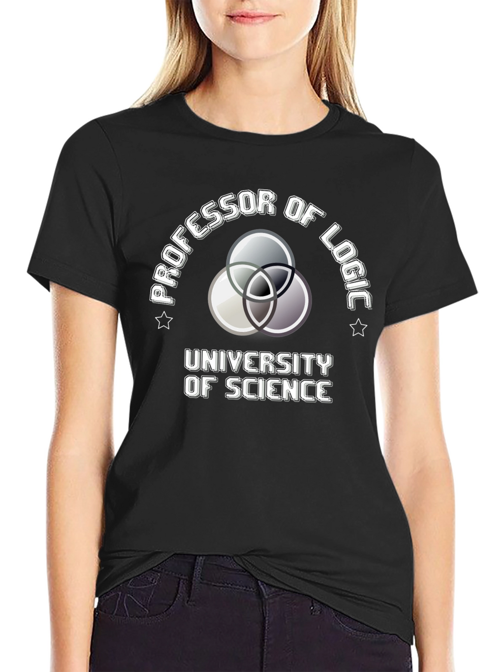 Professor of Logic Science University Black T-Shirt