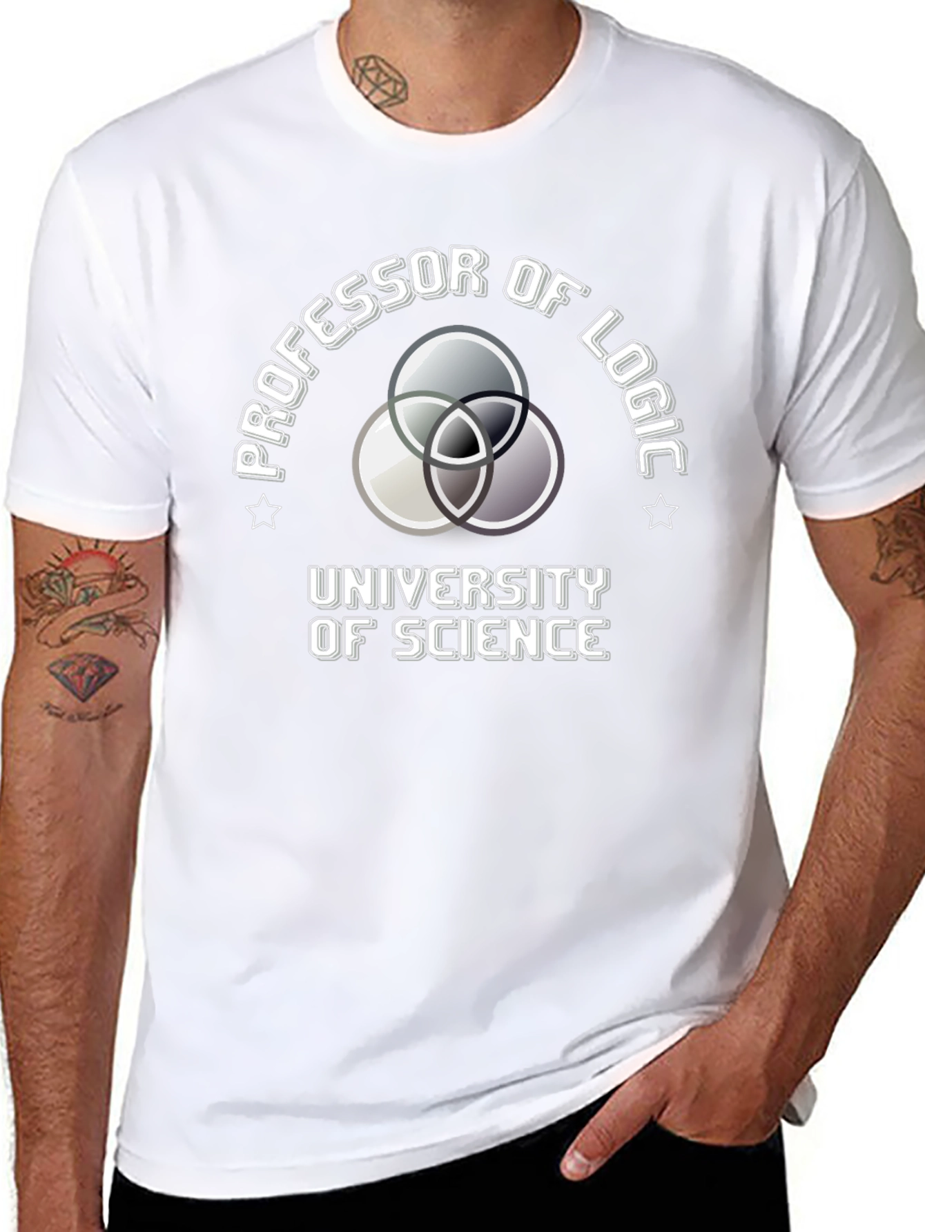 Professor of Logic Science University Black T-Shirt