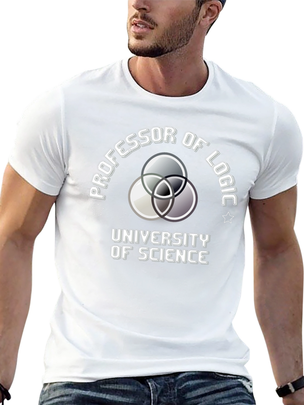 Professor of Logic Science University Black T-Shirt