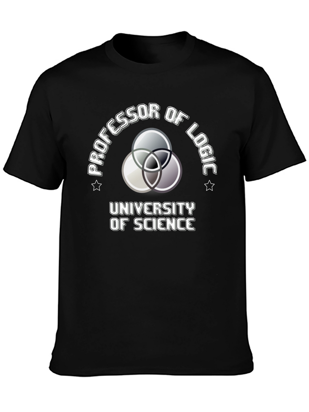 Professor of Logic Science University Black T-Shirt