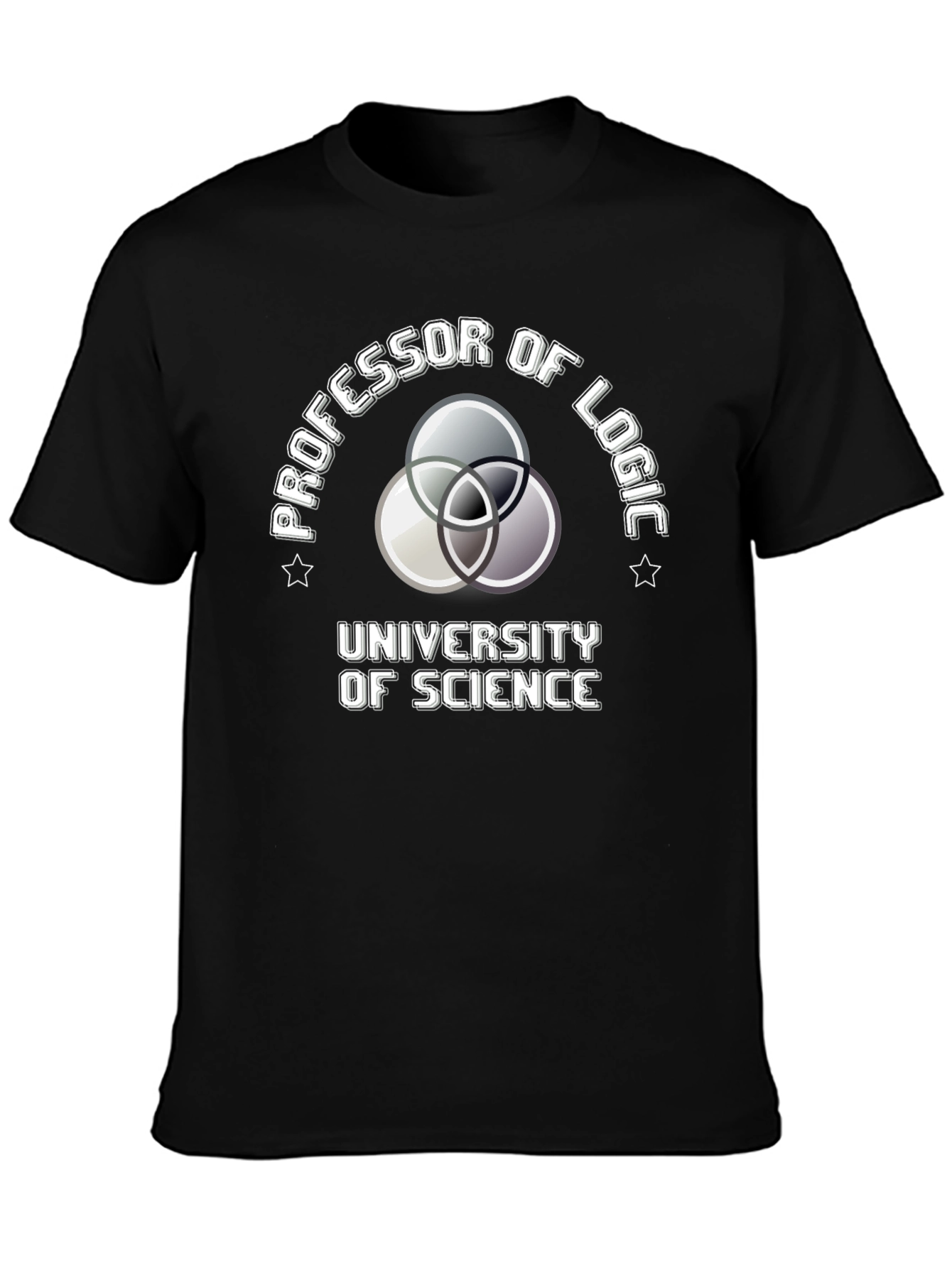 Professor of Logic Science University Black T-Shirt