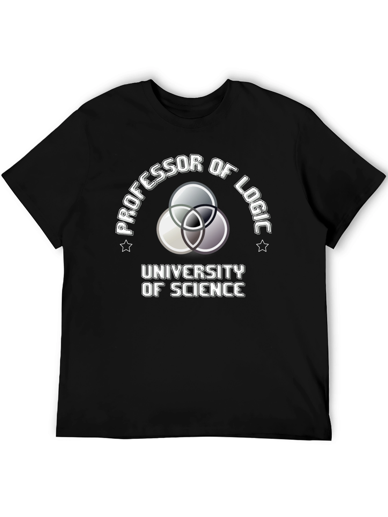 Professor of Logic Science University Black T-Shirt