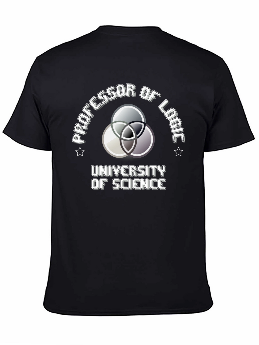 Professor of Logic Science University Black T-Shirt