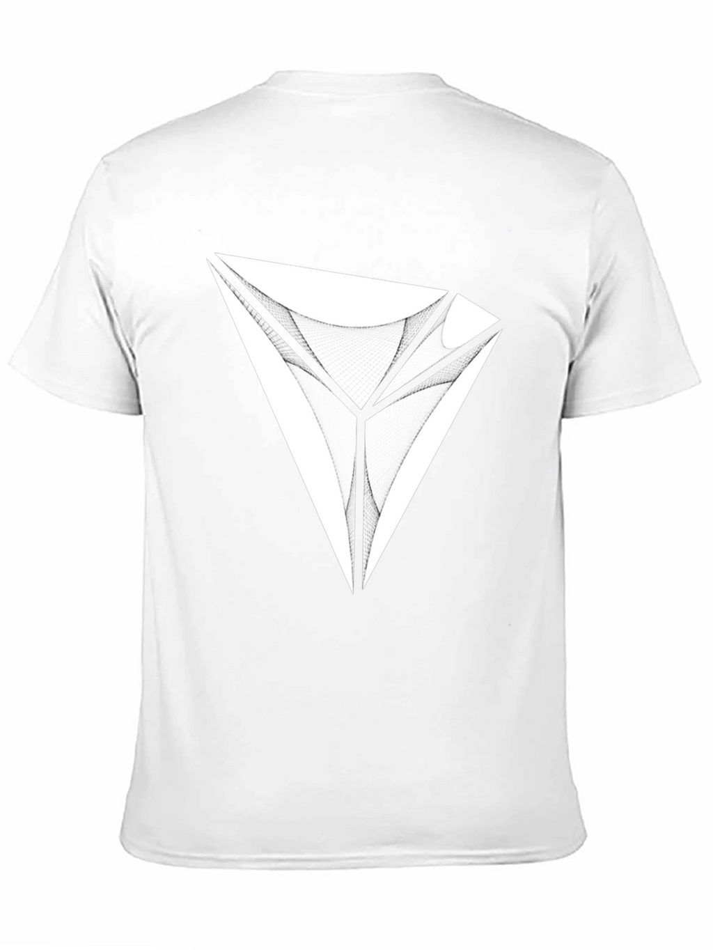 Geometric Graphic Tee - Modern Mens Black T-Shirt