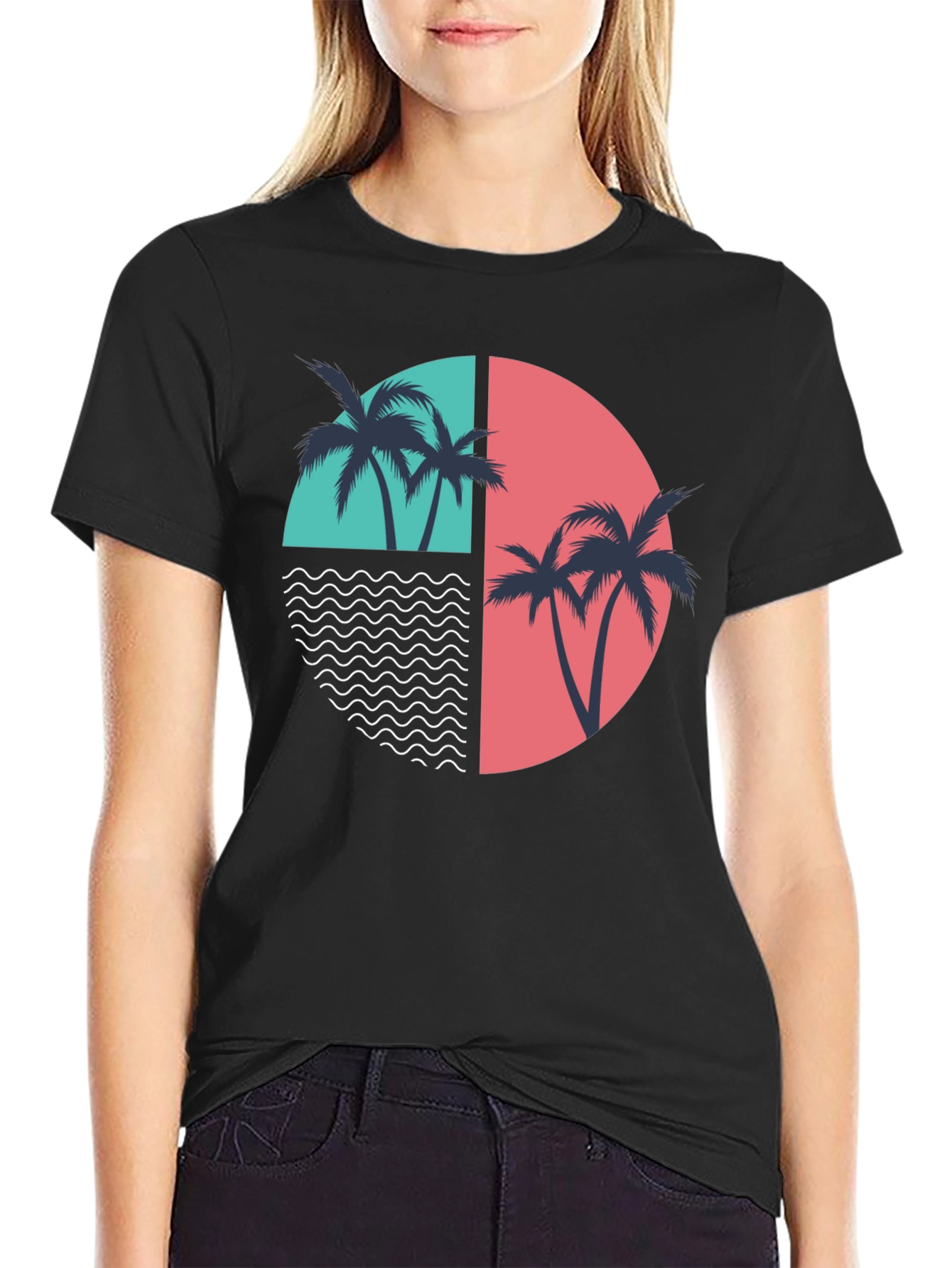 Retro Palm Tree Graphic Tee