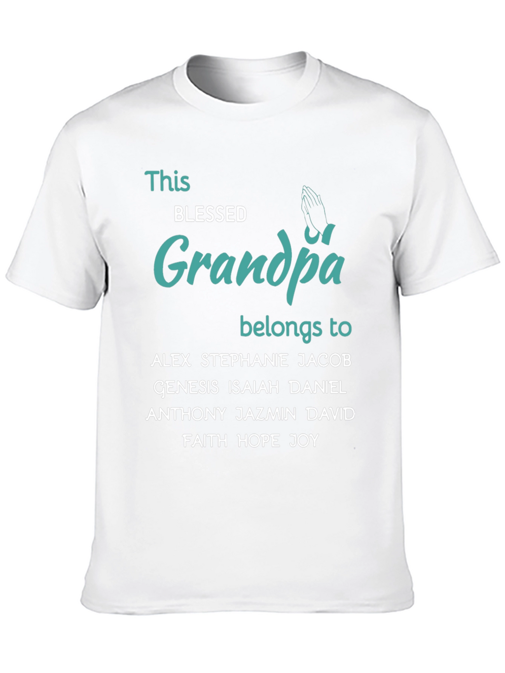 Blessed Grandpa Belongs To T-Shirt