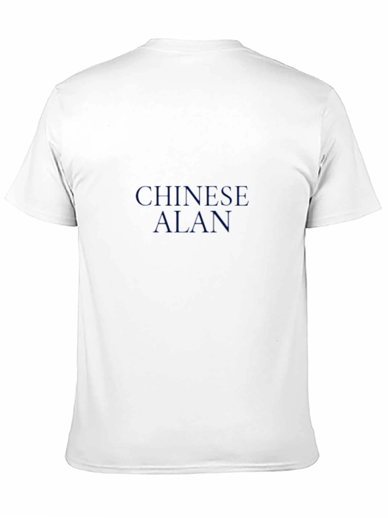 Chinese Alan Graphic Tee - Stylish Cotton Blend