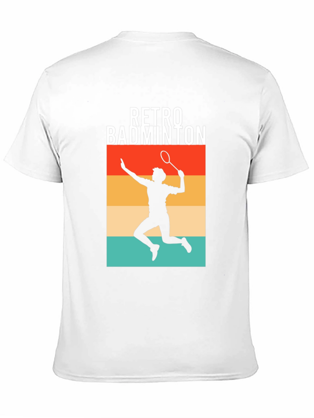 Retro Badminton Player Graphic Tee