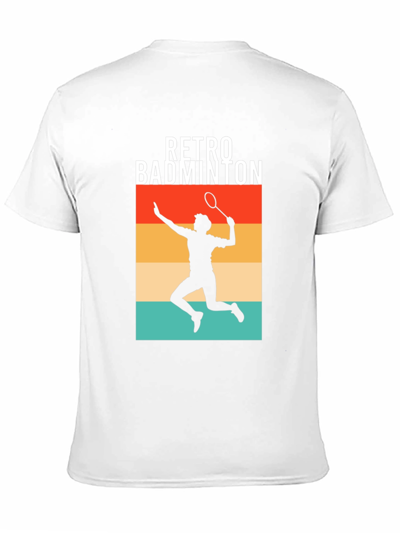 Retro Badminton Player Graphic Tee