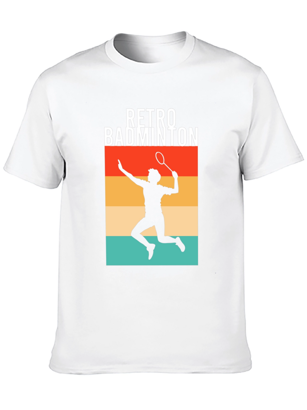 Retro Badminton Player Graphic Tee