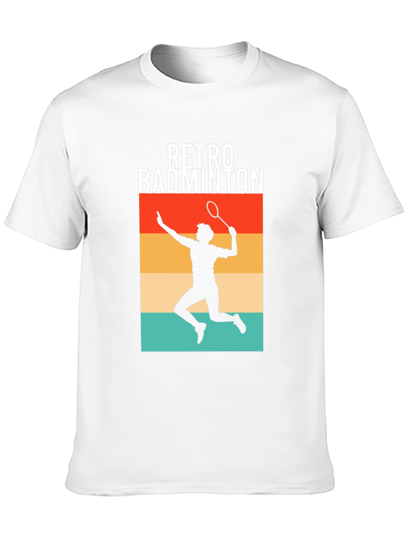 Retro Badminton Player Graphic Tee