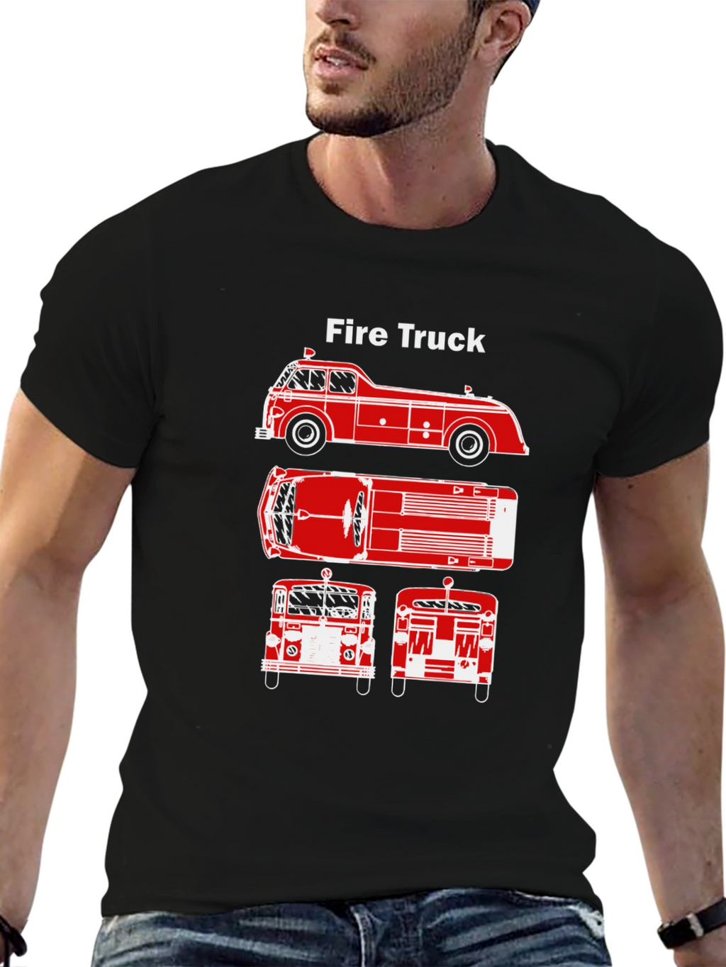 Fire Truck Graphic Tee